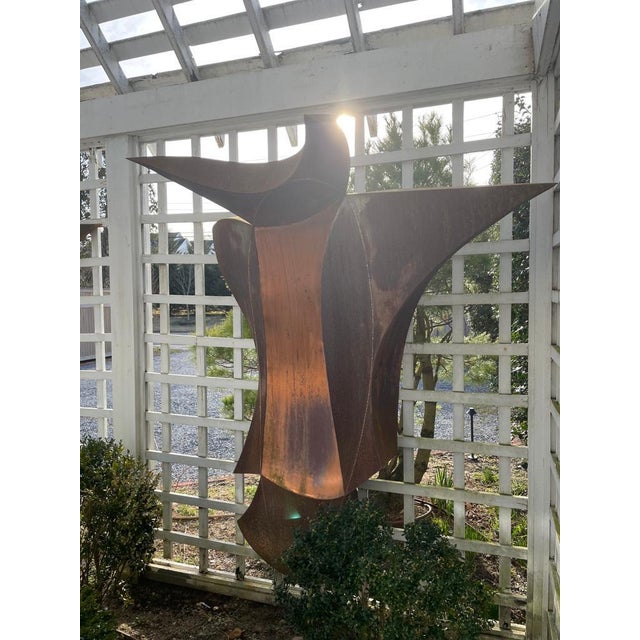 2000 - 2009 Copper Abstract Outdoor Sculptures, 2 Pieces For Sale - Image 5 of 11