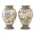Pair of Meiji Japanese Cloisonne Enamel Vases With Ducks and Floral Scenes For Sale