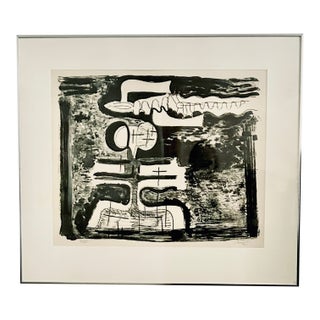 Large 1962 Signed Juan Soriano (1920-2006) Latin American Original Modernist Abstract Print – Deluxe Edition Ii/Viii For Sale