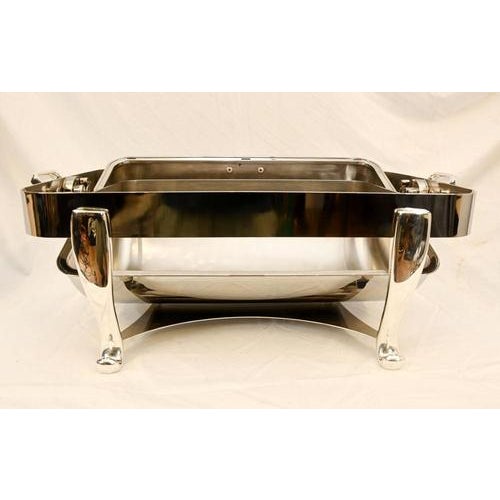 Gold Vintage Silver Plate Chafing Dish, Sheffield For Sale - Image 8 of 13