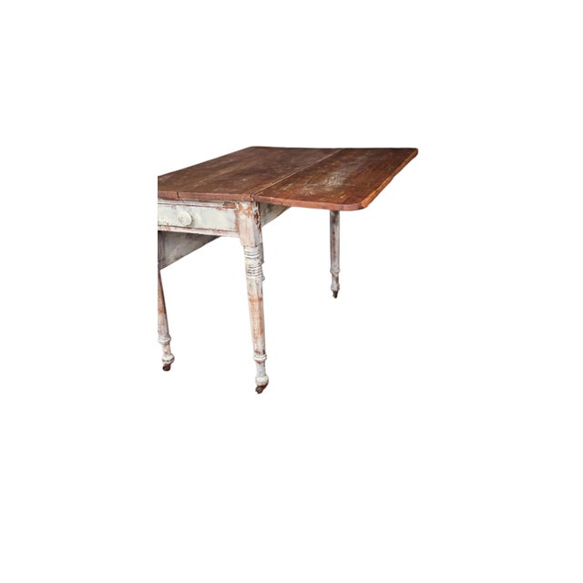 Antique Drop Leaf Table For Sale - Image 4 of 10