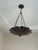 Art Nouveau Petal Pendant Light, Antique Brass Finish Solid Brass Flower Shade, 4 Light Hanging Fixture For Sale - Image 9 of 12