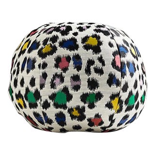 The House of Scalamandré Rosette Woven Sphere Pillow, Disco For Sale