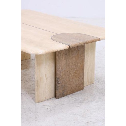 Vintage Travertine Coffee Table, 1980s For Sale - Image 9 of 13
