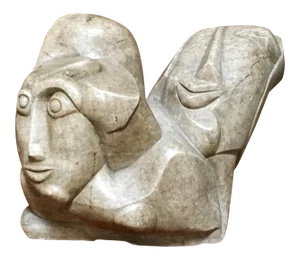 20th Century Abstract Marble Sculpture