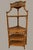 Mid 20th Century Vintage Rattan and Wicker Five Tier Pagoda Etagere With Fretwork For Sale - Image 5 of 9