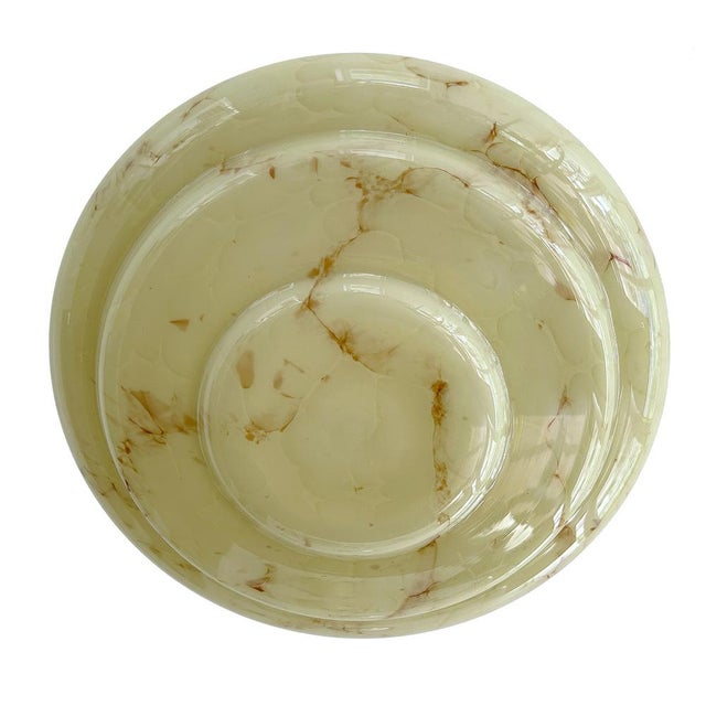 Art Deco Pendant Light in Ivory Glass, 1930s For Sale - Image 17 of 18