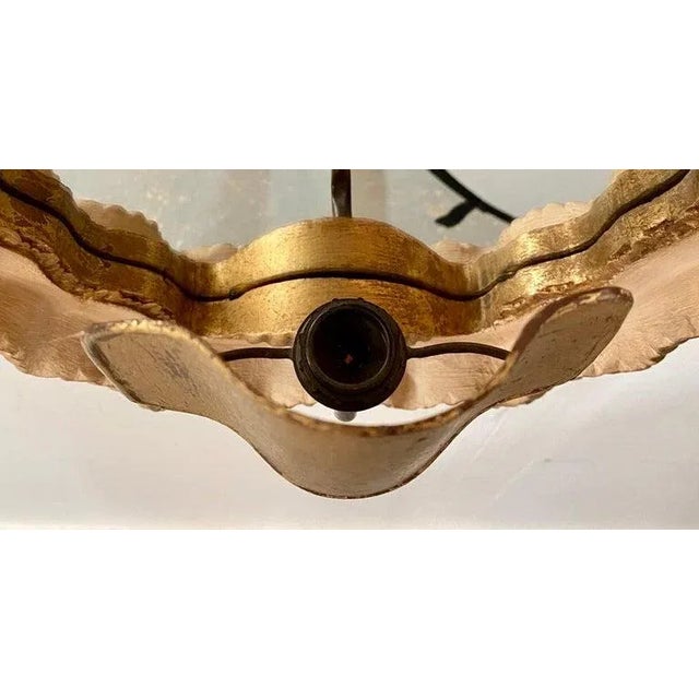 Art Deco Shield Shaped Mirrored Wall Sconce With Scalloped Frame, a Pair For Sale - Image 10 of 12
