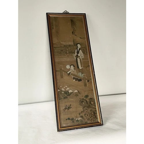 Framed Antique Late 18th Early 19th Century Chinese Gouache and Ink on Paper. Very nice condition especially considering...