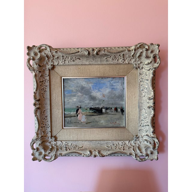 1960s Francois Gall Treport Signed Original Impressionist Seascape Painting, Framed For Sale - Image 10 of 10