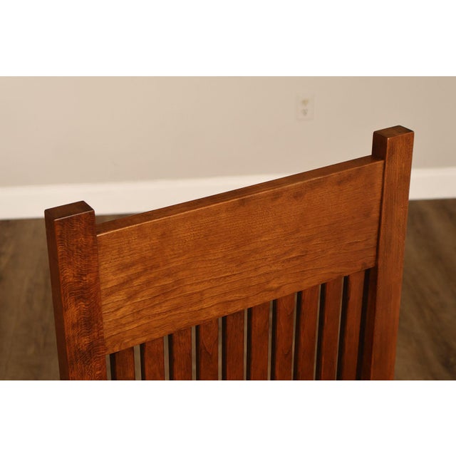 Paul Downs Cabinetmakers Set of Four Highback Spindled Cherry Dining Chairs For Sale In Philadelphia - Image 6 of 18