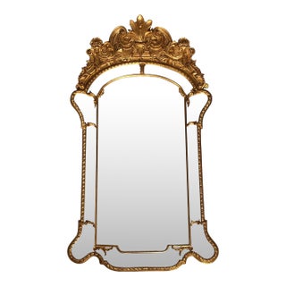 Large Carved and Gilt Regency Mirror For Sale