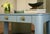 Wood Matthew Izzo Home Theo Light Blue Matte Lacquer Desk With Brass Beetle Knobs For Sale - Image 7 of 11