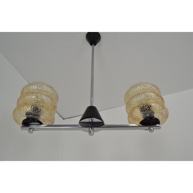 Mid-Century Czechoslovakian Hanging Lamp, 1960s For Sale - Image 13 of 15
