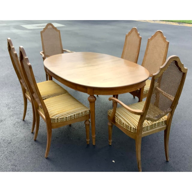 1950s Mid Century Walter of Wabash Dining Room Table & 6 Chairs Chairish