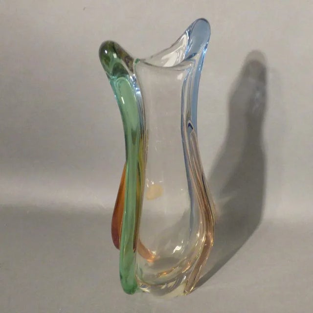 Large Glass Rhapsody Vase by Frantisek Zemek for Mstisov Glass Factory For Sale - Image 6 of 8