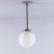 French Opal Glass Tabac Pendant Lamp, 1950s For Sale - Image 9 of 9