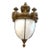 1900 Caldwell Neoclassical Pendant Gilt Plaster and Glass For Sale