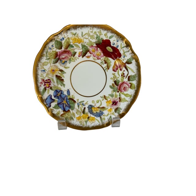Vintage Hammersley "Queen Anne" Bone China 7" Bread &amp; Butter Plate Made in England 1940s-1950s. Approx. ½" High x 7"...
