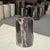 Side Table in Black Petrified Wood with Beige Star Pattern For Sale - Image 9 of 18