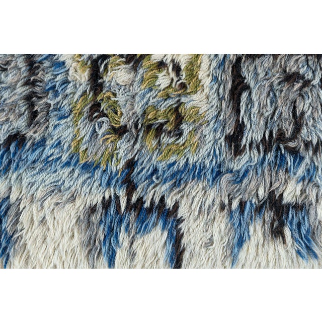 Swedish Rya Rug by Aili Suomi for Sylvi Salonen Doris Leslie Blau Collection For Sale - Image 9 of 10