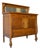 Antique American Empire Tiger Oak Sideboard With Mirror, Early 20th Century For Sale
