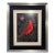 Vintage “Cardinals” Scratch Painting by Richard Reid Mason 18" X 15" For Sale