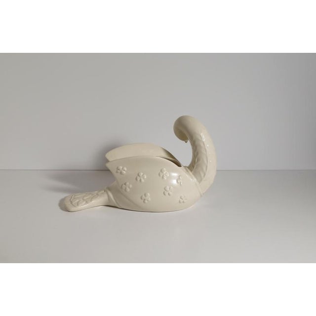 Beswick Dove Vase in Ivory and Ceramic attributed to Kathi Urbach, England, 1950s For Sale - Image 9 of 11