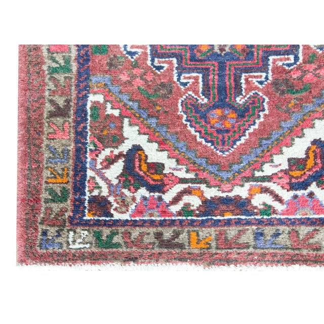 Early 20th Century Persian Mazlaghan Rug For Sale - Image 12 of 15