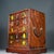 This charming vintage tabletop cabinet is crafted from Chinese rosewood (hua li mu) and features five graduated drawers,...