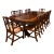 Vintage Mahoghany Dining Room Table, 10 Queen Ann Chairs For Sale