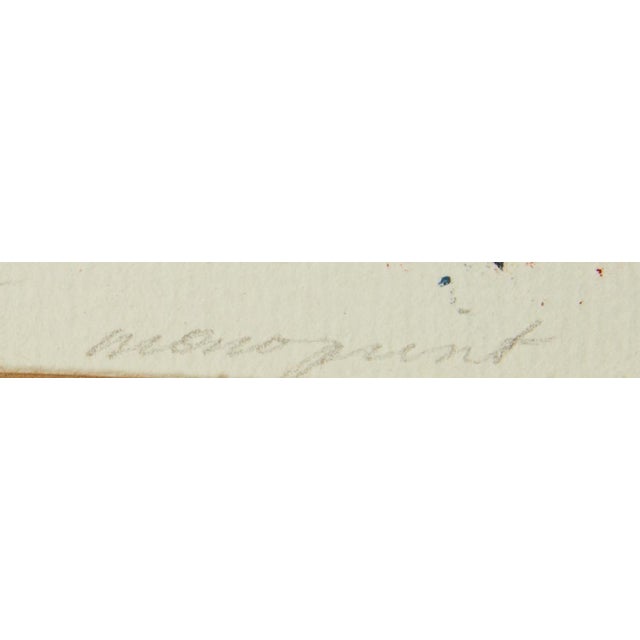 Paper MCM James Tucker Print "Elizabethan Figure II" Mono Print For Sale - Image 7 of 9