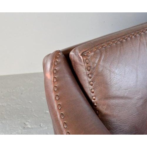 Mid-Century Danish Matador Leather Sofa by Aage Christiansen, 1960s For Sale - Image 6 of 15