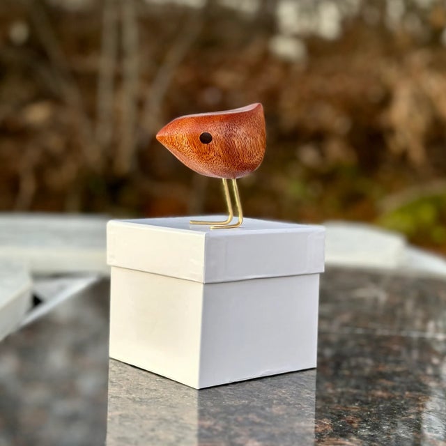 Contemporary Danish Mid Century Modern Style Mahogany Happy Bird For Sale - Image 10 of 13