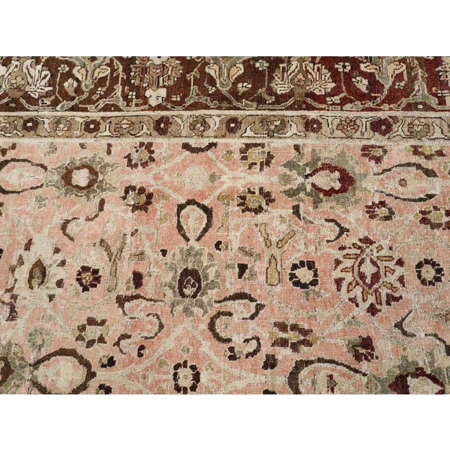 Blush Galerie Shabab Collection Early 20th Century Persian Tabriz Carpet For Sale - Image 8 of 10