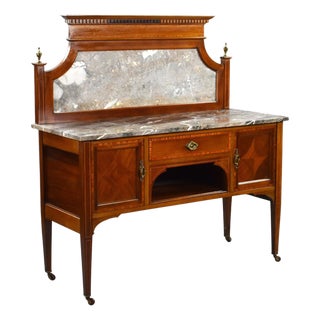 Edwardian Mahogany Washstand, 1900 For Sale
