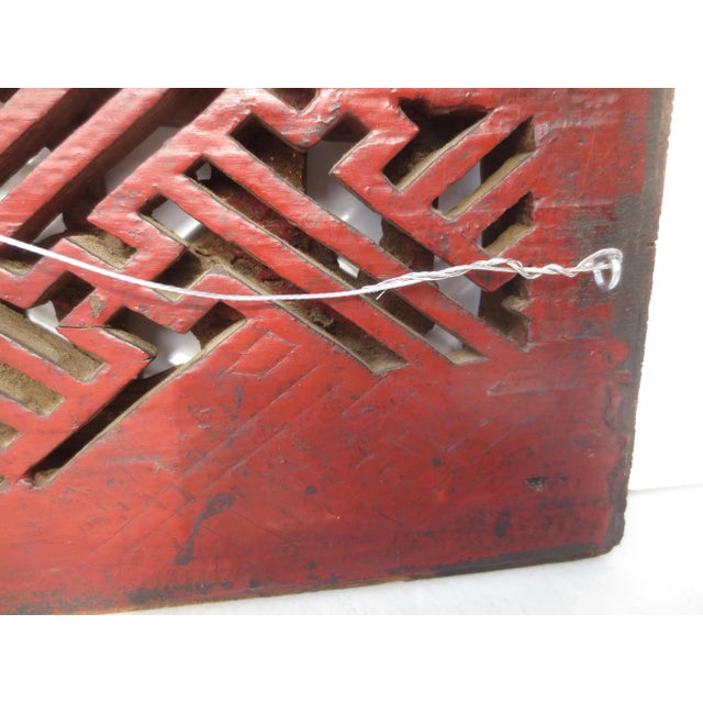 Wood Antique Chinese Gilt Wood Carved Furniture Panel For Sale - Image 7 of 7