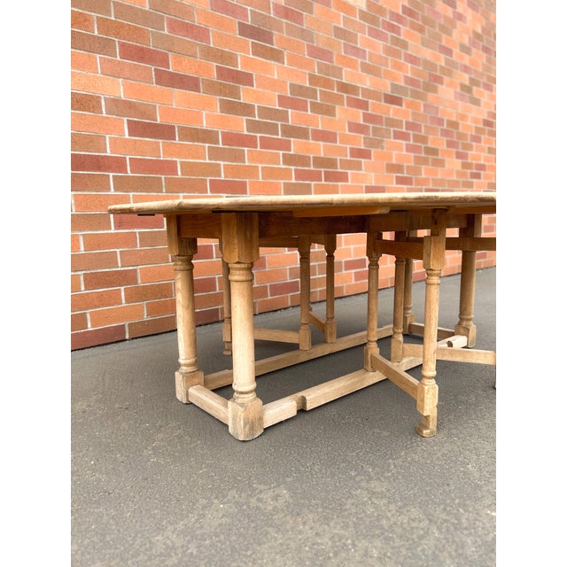 19th Century Oak Gateleg Table For Sale - Image 9 of 9