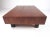 This impressive vintage modern coffee table by Drexel furniture features beautiful walnut finish, ebonized hardwood sides,...