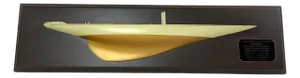 1934 Americas Cup Yacht Rainbow Half Model