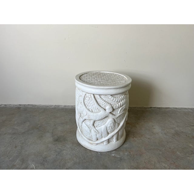 Hollywood Regency Safari - Jungle Animal Pattern Plaster Round Side ...