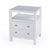 Nora 21 in. W Rectangular Wood 2 Drawer Nightstand with Open Shelf, White For Sale - Image 9 of 9