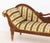 Traditional Empire Style Salesman Sample Walnut Chaise Longue For Sale - Image 3 of 9