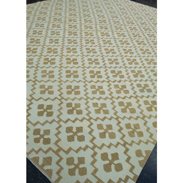 Turkish Turkish Kilim Oriental Handmade Flatweave 12'3" x 15'4" #18148 For Sale - Image 3 of 8