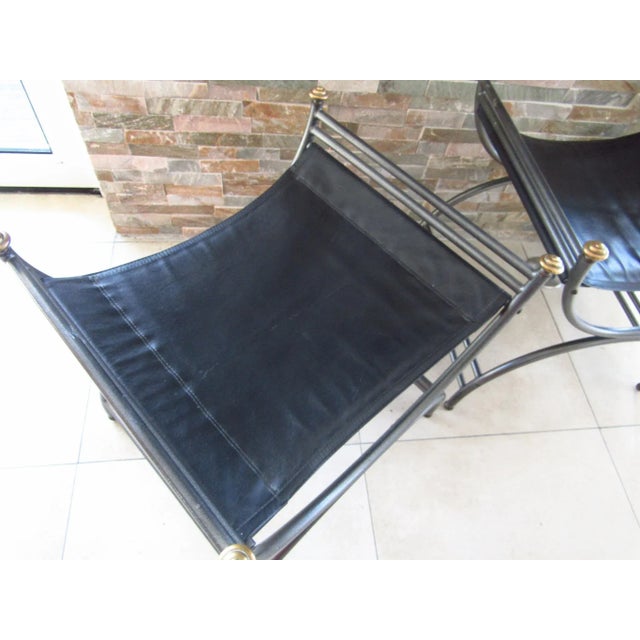 Mid-Century Empire Style Italian Stools, 1968, Set of 2 For Sale - Image 6 of 11