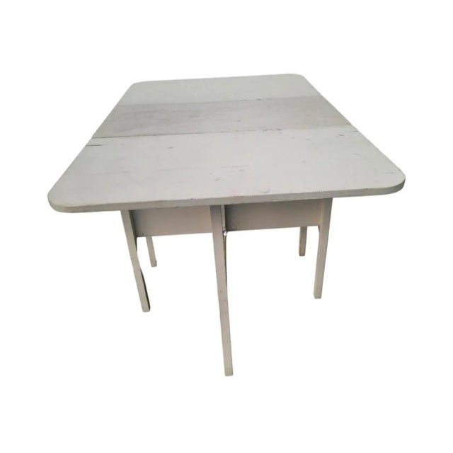 Very Antique 4-Drawer Drop Leaf Table, Circa 1920s For Sale - Image 9 of 11