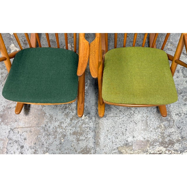 Frank Reenskaug for Bramin Mobler Rocking Chairs, Circa 1960's, Pair For Sale - Image 9 of 12