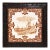 19th Century French Carved Oak Musical Hot Dish Trivet With Hand-Painted Tile For Sale