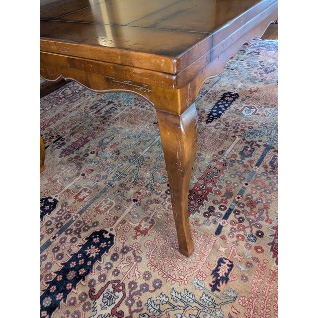 French Provincial 2002 Baker Milling Road Italian Provincial Maple Dining Set - 9 PCS For Sale - Image 3 of 14