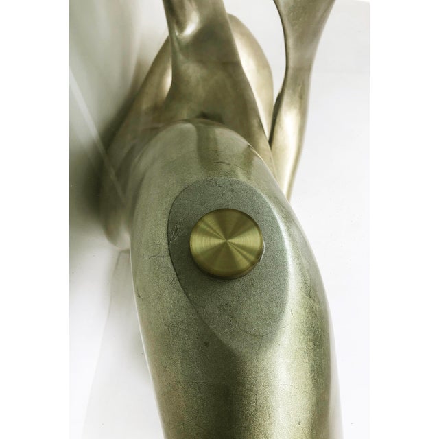 Silver Tony Duquette for Baker Biomorphic Console, Silver Leaf Finish For Sale - Image 8 of 11